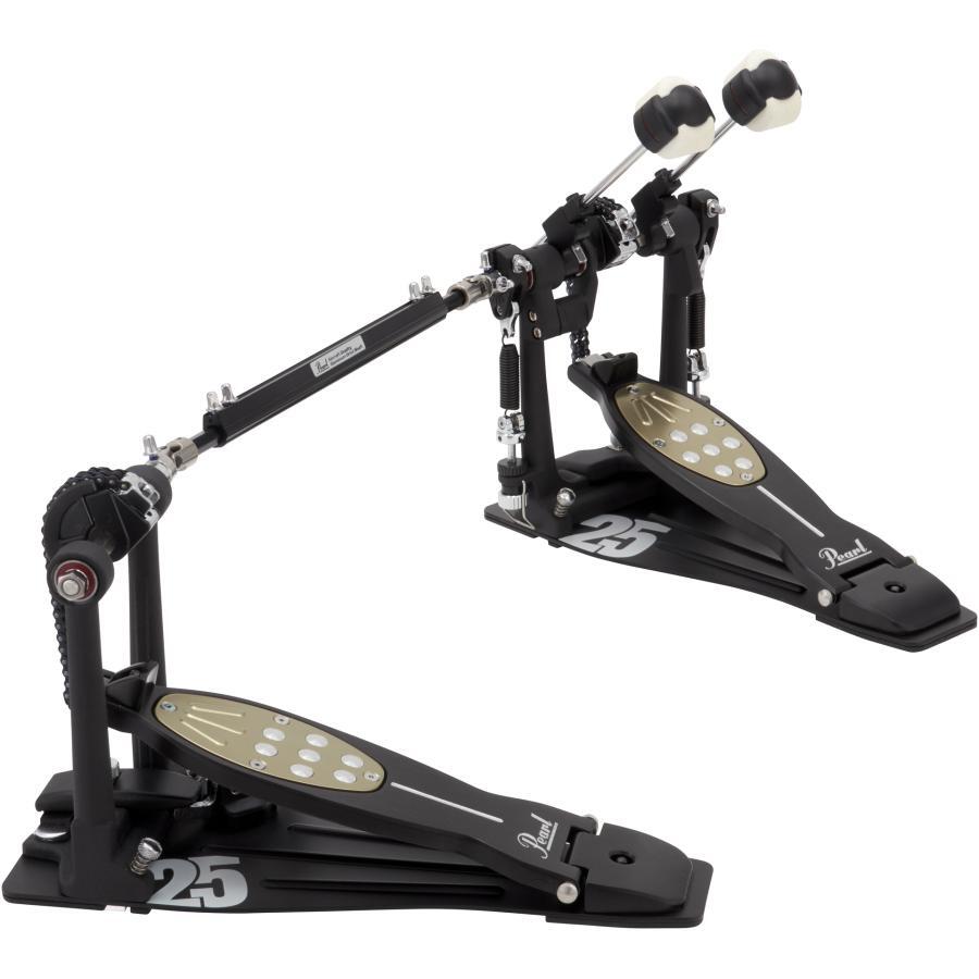 [OCCASION]Pédale Double Pearl Eliminator Redline Édition 25e Anniversaire Modèle Limité Pédale de Batterie Twin Pedal P-2052C/B