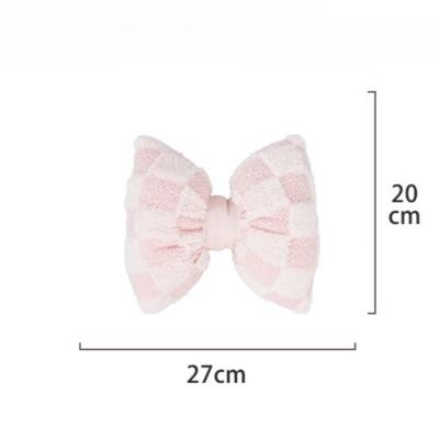 1pc Cute Bow Car Neck Pillow Cartoon Design Plush Car Headrest Simple Cute Interior Accessories Creative Gift for Girls