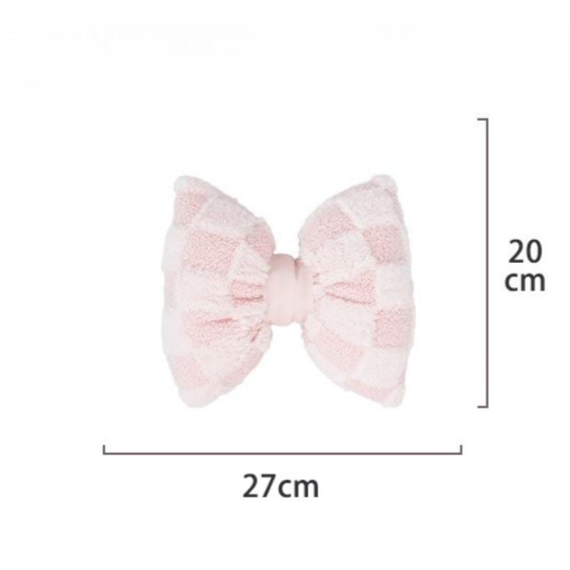 1pc Cute Bow Car Neck Pillow Cartoon Design  Plush Car Headrest Simple Cute Interior Accessories Creative Gift for Girls