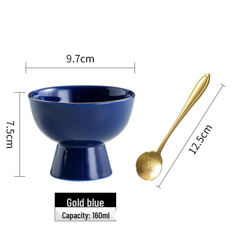 Zen Style Ceramic High-Footed Fruit Plate