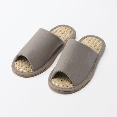 Malaya Grass Open XL Light 76410065 Slippers, Front, (Sizes 26.5-28cm), Brown,