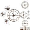 Distinctive Antique Rust Wall Clock With Silent Movement 40cm Diameter Metal Clocks