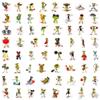 50 Cartoon Funny Frog Graffiti Stickers Cute Children's Goo Card Stickers DIY Mobile Phone Case Suitcase Stickers