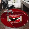 1PC round rug Ahly Football club Printed Round Area Rug ,Rug For Home Office, Round Chair Rug, Decorative Carpet Fan gifts Christmas gift