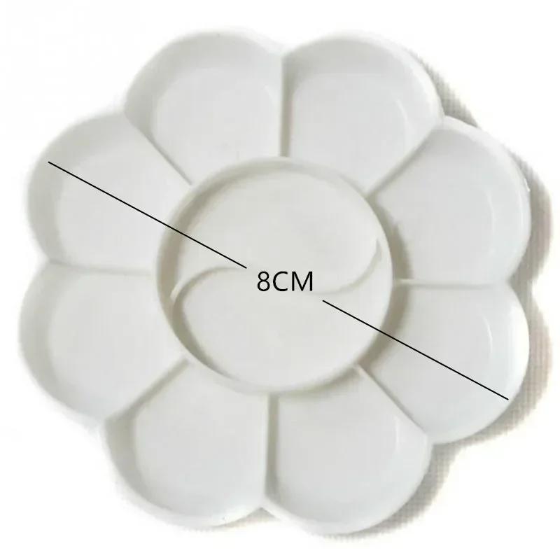 4 Size Plastic Palette Art Alternatives Paint Tray Artist Watercolor School Supplies for Acrylic Oil Propylene Gouache Craft DIY