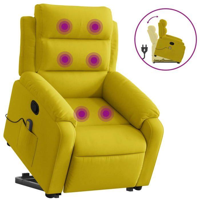 VidaXL Reclining Massage Armchair, Relaxation Chair with Backrest, Seat with Armrests, Living Room TV Armchair, 3205110