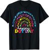 Cute Colorful Rainbow Happy Dot Day Teacher Unisex T-Shirt