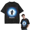 Streetwear T-Shirts Roald Dahl Matilda The Musical Washed T Shirt Short Sleeve Hip Hop T-Shirt Tops Tees for Men Women
