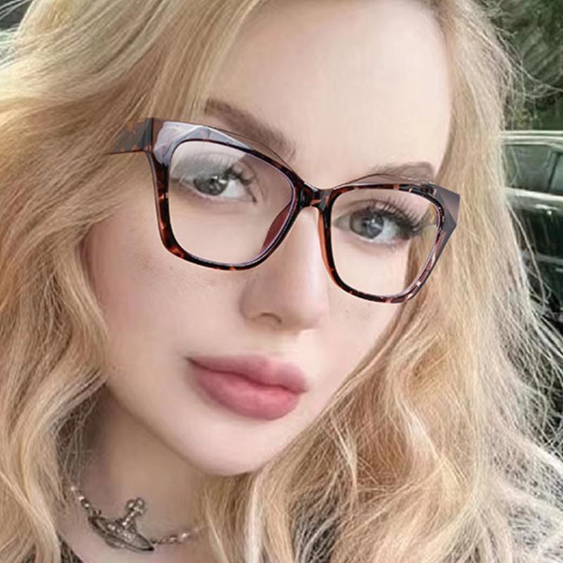 Luxury Cat Eye Computer Eyeglasses Women Brand Designer Gradient Color Reading Glasses Anti Blue Light Fashion Presbyopia Glasse