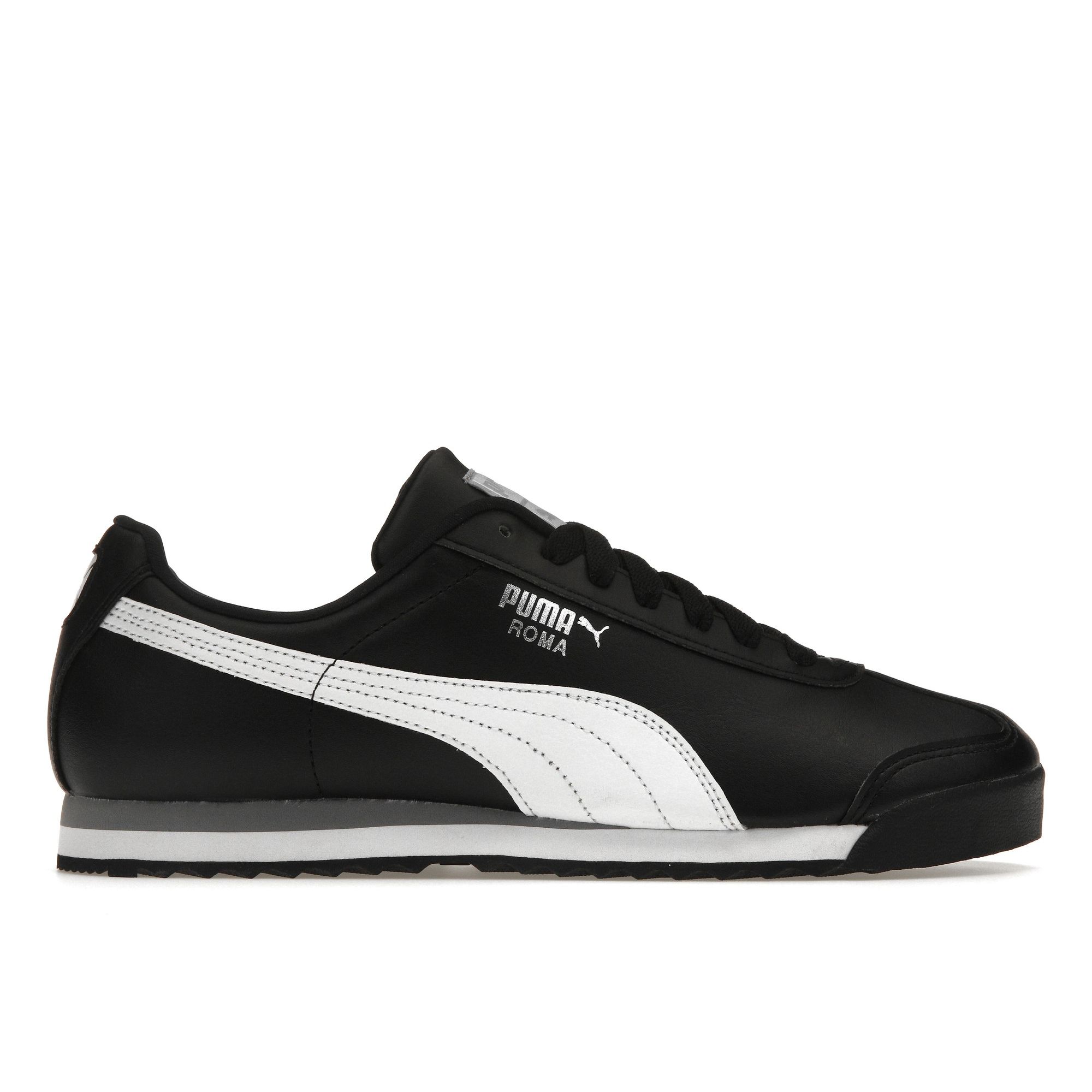 

Кроссовки унисекс Puma Roma Basic Black White Серебро 353572-11