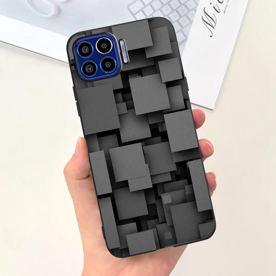 For Motorola One Vision One Macro Case Cute Fashion Girly Cartoon Painting Funda Etui For Motorola One 5G Soft TPU Silicone Case