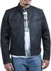 New European and American large-size men's jacket with a stand-up collar and a slim-fit large-size jacket.