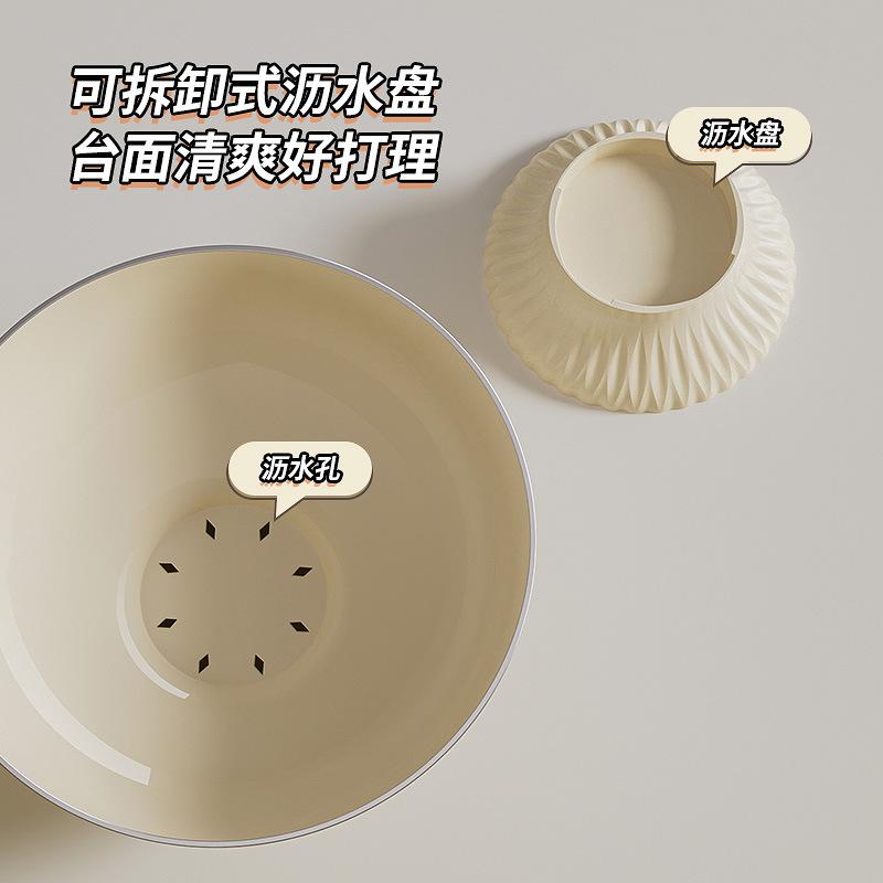 Household High-Value Fruit Plate Can Drain Water, Living Room Simple Fashion Light Luxury Dried Fruit Box, Snack Snack Candy Plate