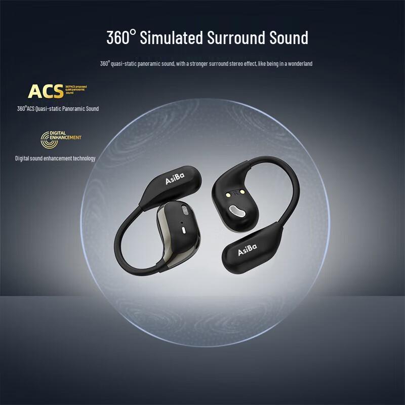 ASIBA Open-Ear Bluetooth Sports Headset