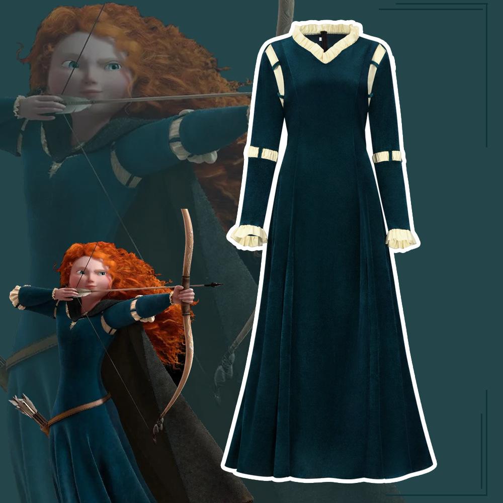 Princess Merida Cosplay Dress Brave Merida