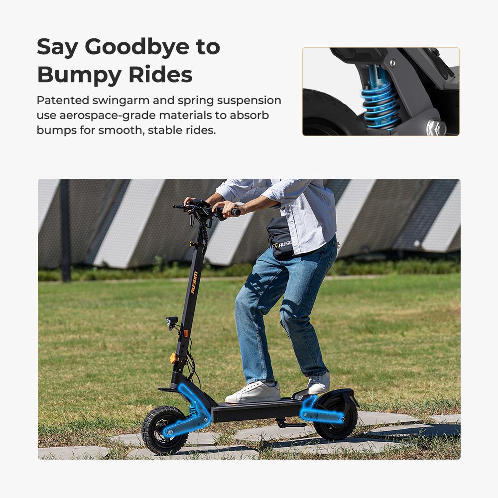 Ausom L1 ABE 20.8Ah Electric Scooter, 930W Peak Motor, 90KM Max Range, Foldable Commuter E-Scooter with NFC Keyless Start & ABE Certification