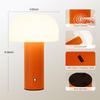 Mushroom Table Lamp Rechargeable Touch Light  Stepless Dimming Bedside Lamp Orange