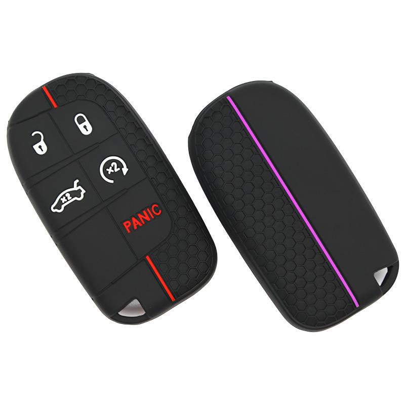 1Pcs For Renegade Compass Grand Cherokee Chrysler 300C Wrangler Dodge Accessary Silicone Remote Control Car Key Cover Case