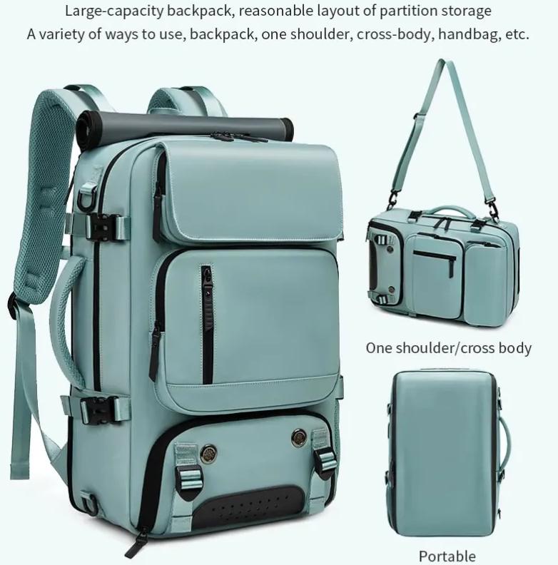 Outwalk New 3 In 1 Unisex Fashion Backpack Large Capacity Outdoor Travel Backpack 15.6.16 Inch Multifunction Laptop Backpack