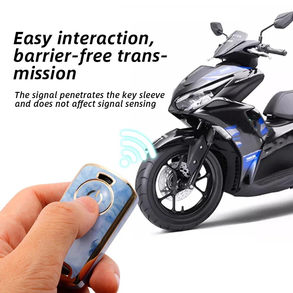 Motorrad Schlüsselhülle TPU Schlüsselhülle Für Yamaha Nmax 2024/2024 NVX NVX155 XMAX XMAX300 QBIX AEROX NEU 2018 2019 Autozubehör