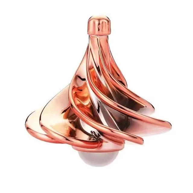 Wind Blasen Fidget Spinner Rotierender Kinetischer Stressabbau Kreisel Tragbarer Pneumatischer Spinner Schreibtischspielzeug für Kinder Erwachsene Geschenk