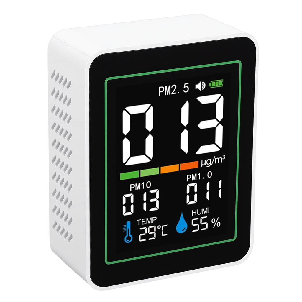   Quality Meter Indoor 5 in 1 PM2.5 PM10 PM1.0 Temp Humidity Detect Tester Portable Smart Infrared Dust Sensor
