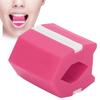 Silicone Facial Exerciser Jawline Exercise Muscle Training Face Fitness Ball with RopeRose Red