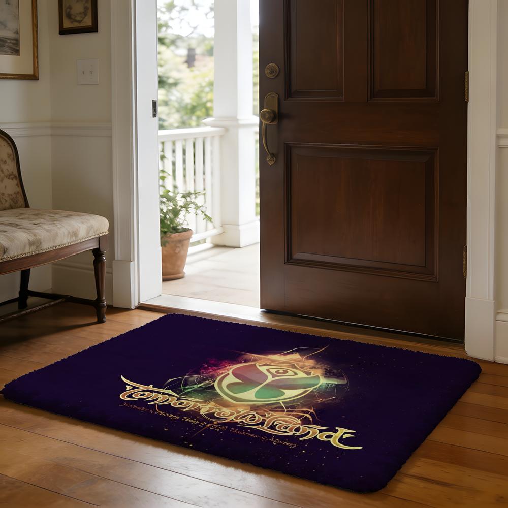 Floor Mat Soft Flannel Rug Non Slip Absorbent Mat for Bathroom Bedroom Home Decor Bee Botanical