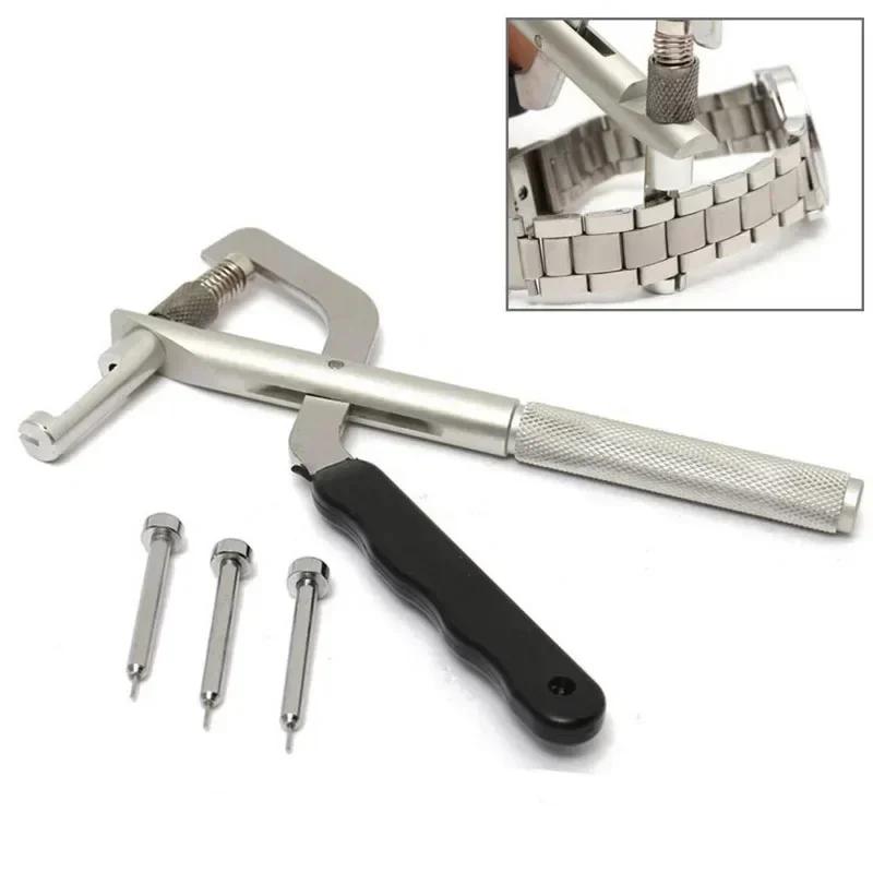 NEU Schnell zu entfernende professionelle Uhren-Werkzeugkasten Stahlstift-Abzieher Glieder-Einsteller Ersatz 3-Pin-Zange Armband-Einstellwerkzeuge
