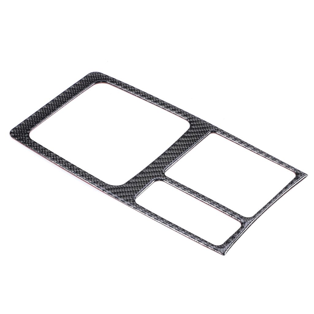 Carbon Fiber Gear Shift Panel Cover Interior Trim Decoration Fit for Mitsubishi Lancer DE ES 2008‑2016