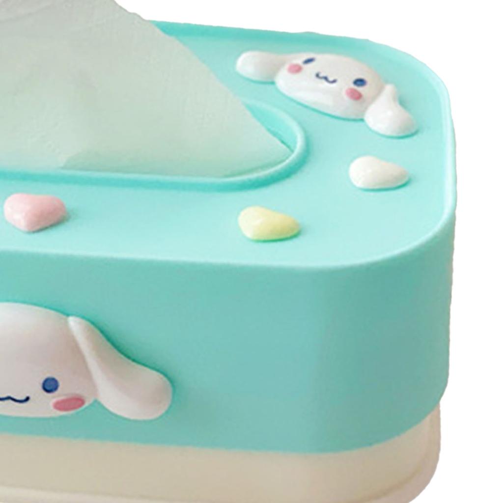 Cute Lift Tissue Box Rectangular Plastic Free Adjustable Lift Lifting Tissue Box for Bedroom Living