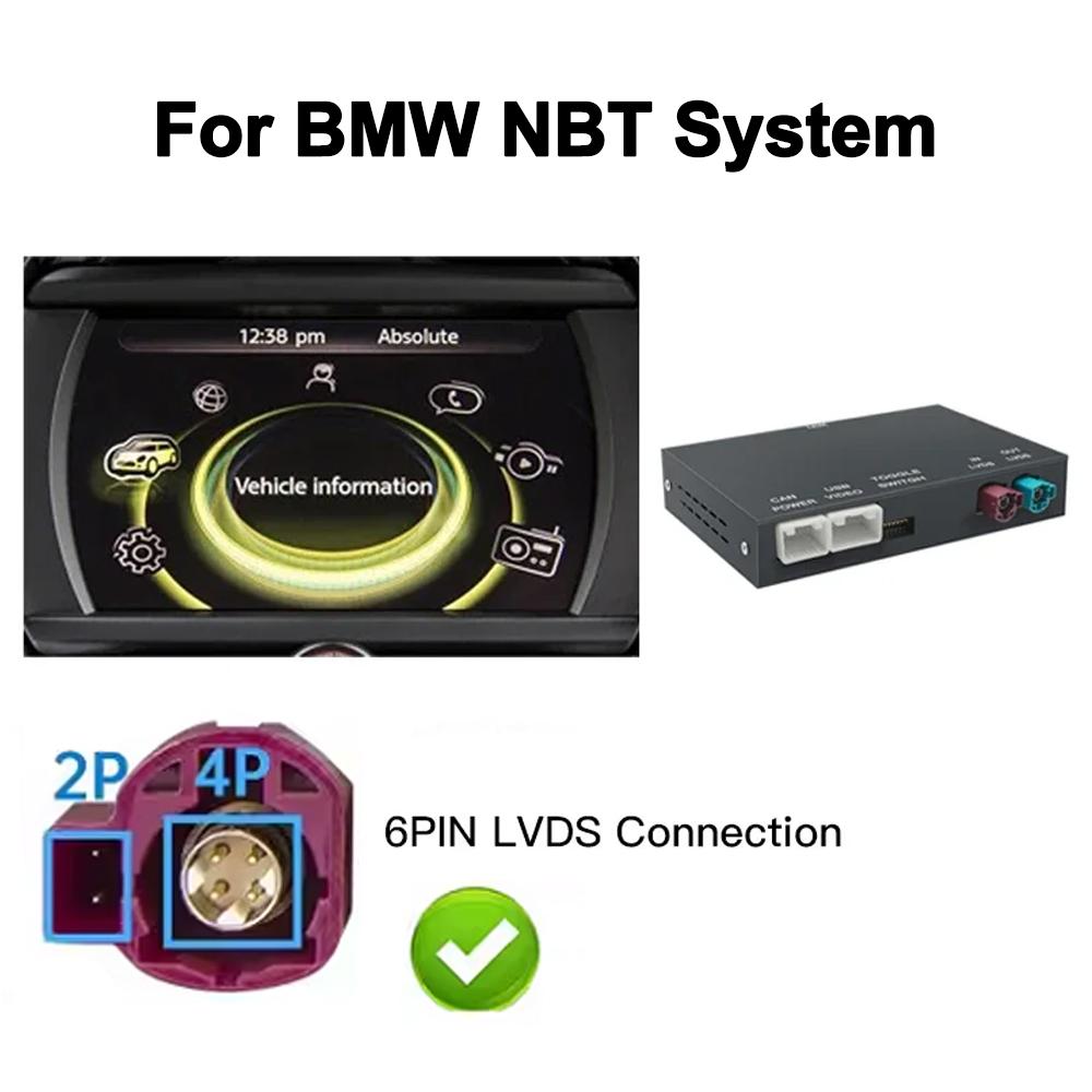 Wireless CarPlay Android Auto For BMW1,2 ,3,4,5,7,X1 X2 X3 X4 X5 X6 Mini Series EVO NBT Camera