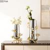 Schmetterling Ginkgoblatt Dekorative Vase Kreative Silberne Blumentöpfe Tischdekoration Blumenarrangement Raum Ästhetische Dekoration