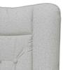 Armchair Cloud Gray Fabric and Plywood