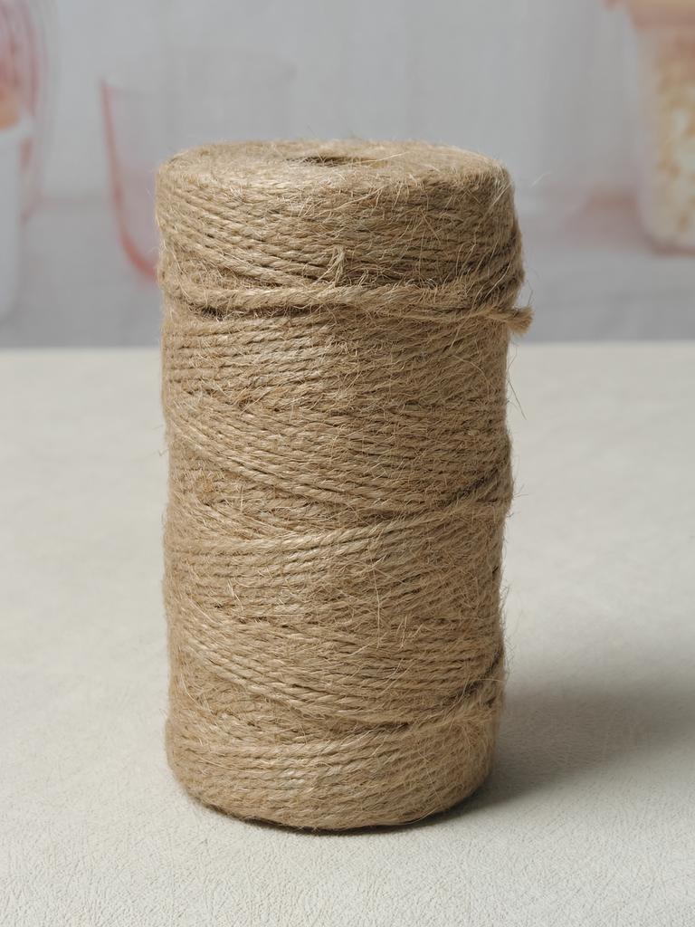 Natural Vintage Jute Rope Twine Roll Sewing Christmas Crafts Jute Cord Thread Wedding Handmade DIY Party Ribbon Bows Decoration