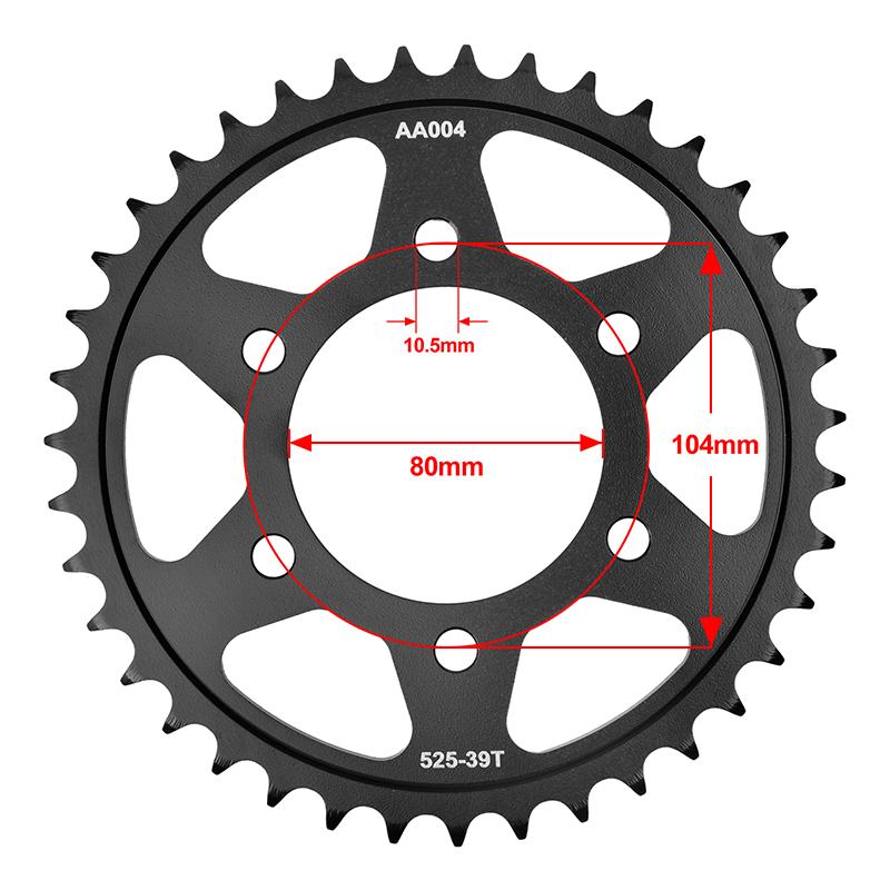 525 17T 39T Motor Bike Front Rear Sprocket Gear Wheel Cam for Kawasaki ZX-10R ZX1000 ZX1002 ZX-10R Ninja ABS