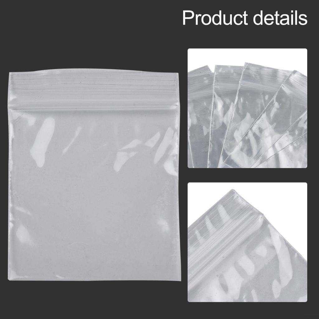 100 Plastic Bag 100pcs 3 Sizes Baggies Bags Plastic