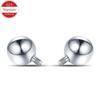 F136 Titanium Alloy Round Ball Stud Earrings for Cartilage, Lip, Tongue, and Eyebrow with External Thread Replacement Ball Accessories
