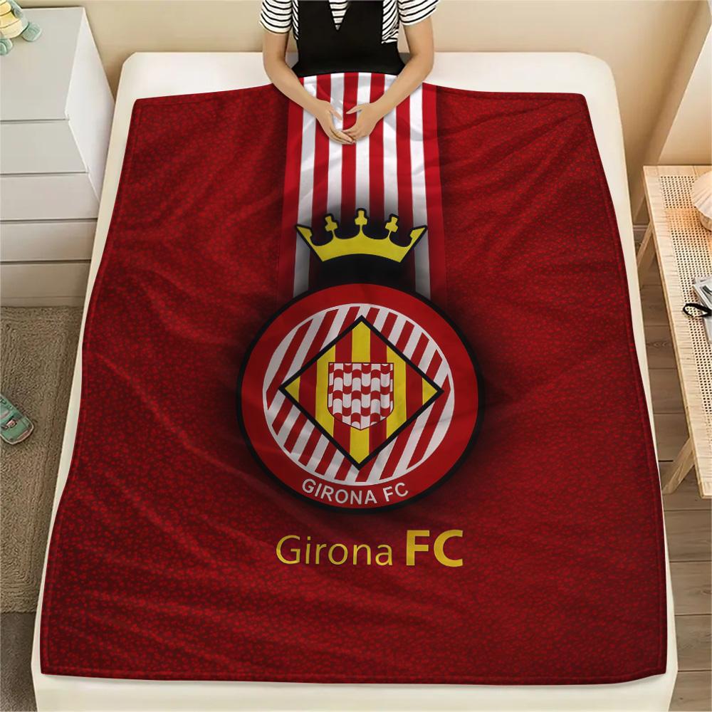 Girona FC FlAannel Blanket, High quality Comfortable for All Seasons, Home Decor, Warmth and Comfort