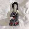 Gothic Rabbit Pendant Soft Halloween Bag Charm New Phone Case Strap  Key Accessory