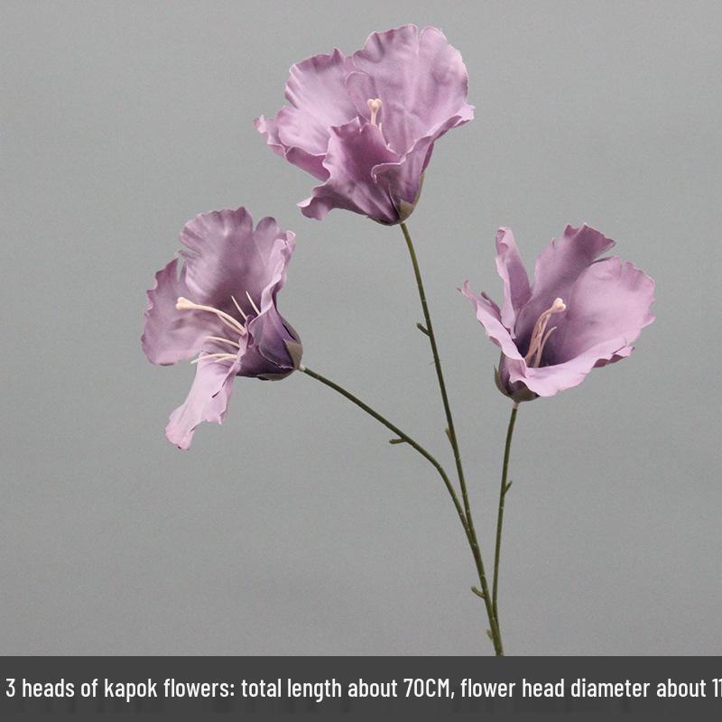 10-Piece Purple Floral Artificial Flower Set for Wedding and Aisle Decor