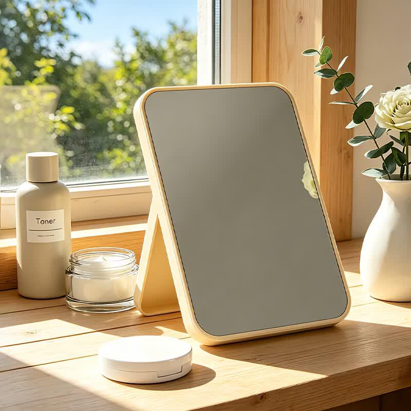Oupamei Portable Folding HD Desktop Makeup Mirror