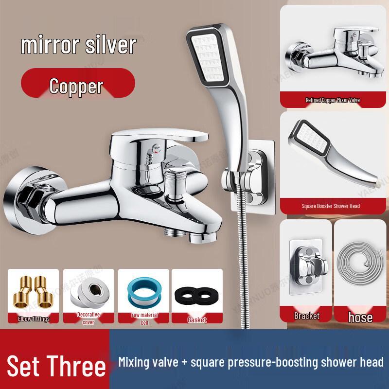 Xihuo All-Copper Concealed Shower Mixer Faucet Set