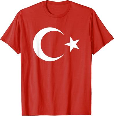 Turkish Flag T-Shirt for Men and Women Turkey Pride Tees Türkiye Heritage Tshirt