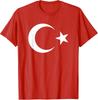 Turkish Flag T-Shirt for Men and Women Turkey Pride Tees Türkiye Heritage Tshirt