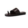 2025 Summer New European Products Personalized Toes European and American Style Flat Bottom Cool Slippers Women Wear Beach Sandals Soft Sole Drag