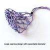 Portable Woven Coffee Cup Bag Hollow Out Foldable Cup Holder Mugs Bag