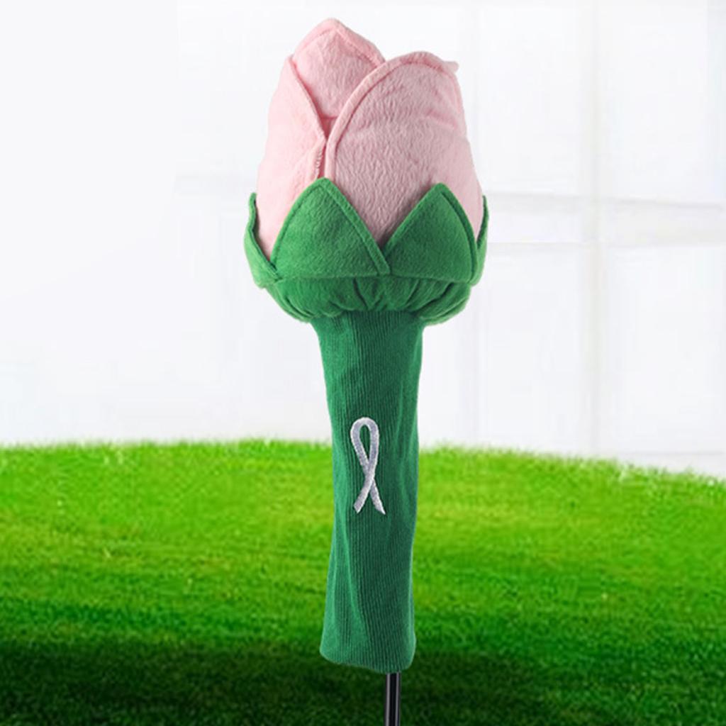 Cheap Plush Flower Shaped Golf Driver Headcover Club Head Covers