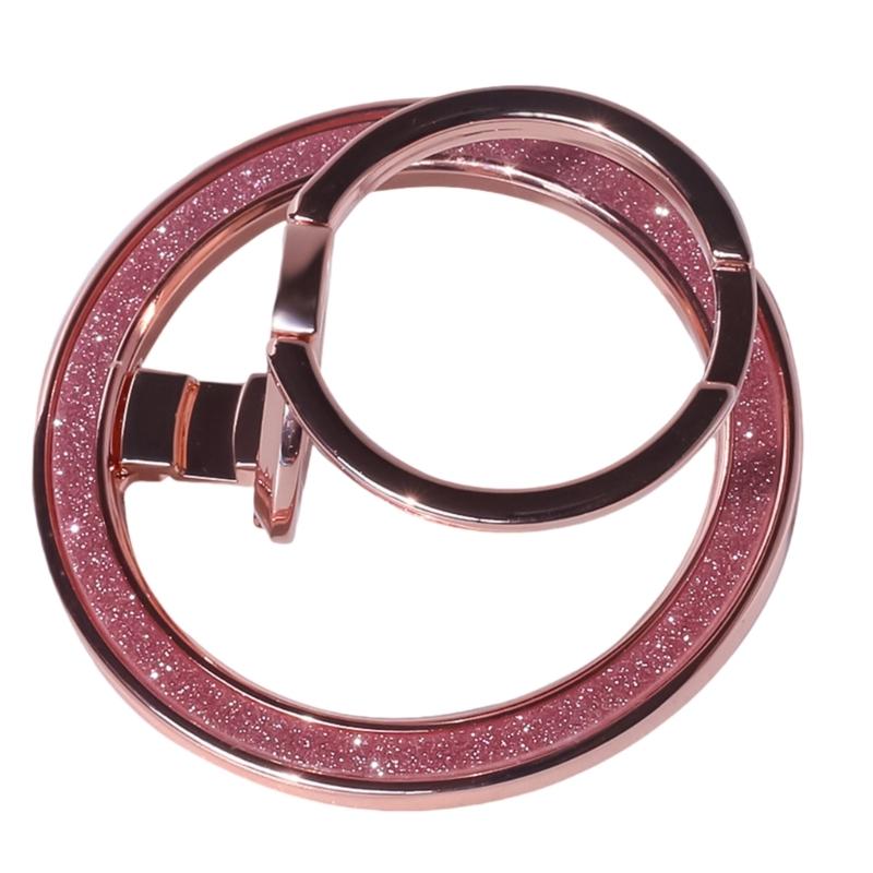 Magnetic Phone Rings Holder for Smartphone Magnet Finger Rings Grip Stand Holder,Foldable Desktop Phone Stand