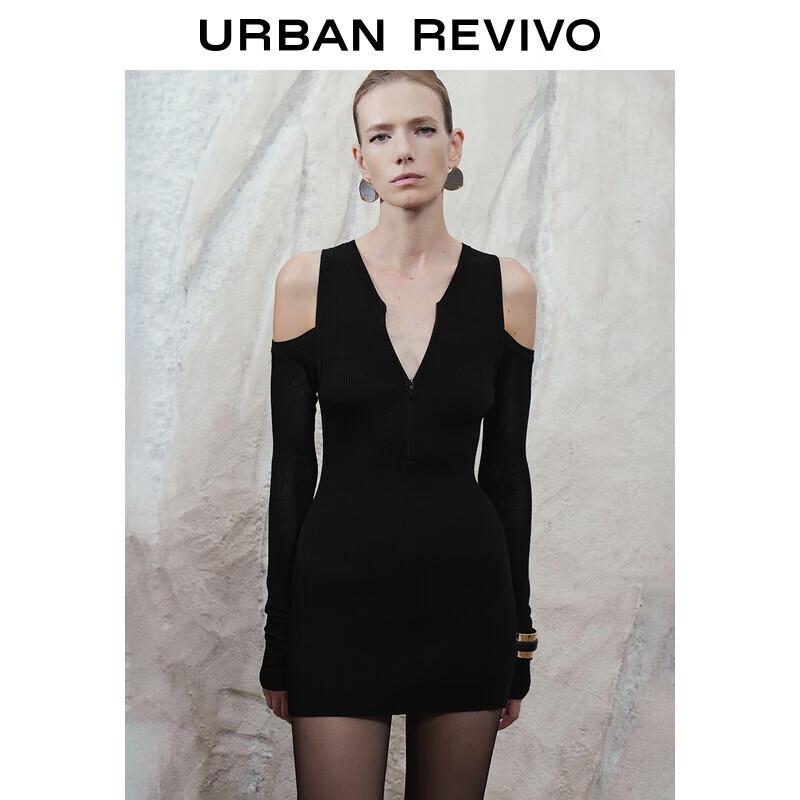 UR Designer Series Women s Off-Shoulder V-Neck Knit Dress 4960₽